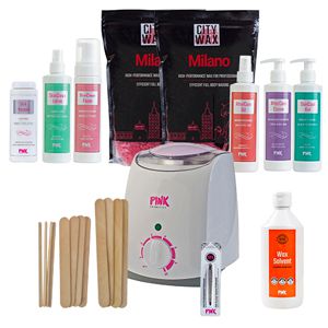 FACE &amp; BODY Waxing Set met Milano City Wax &amp; 800 ml verwarmer